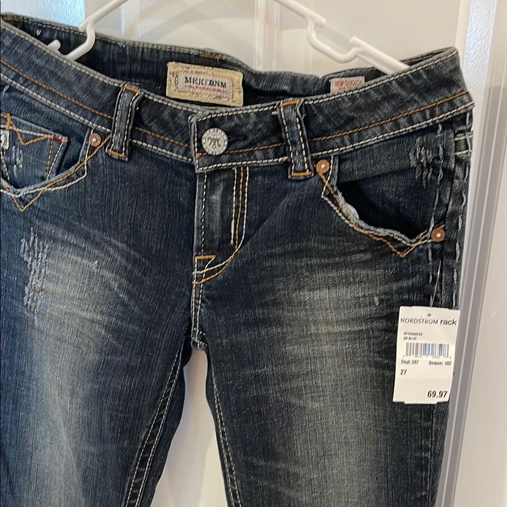 MeK Denim Women's Dark Blue Boot Cut Jeans